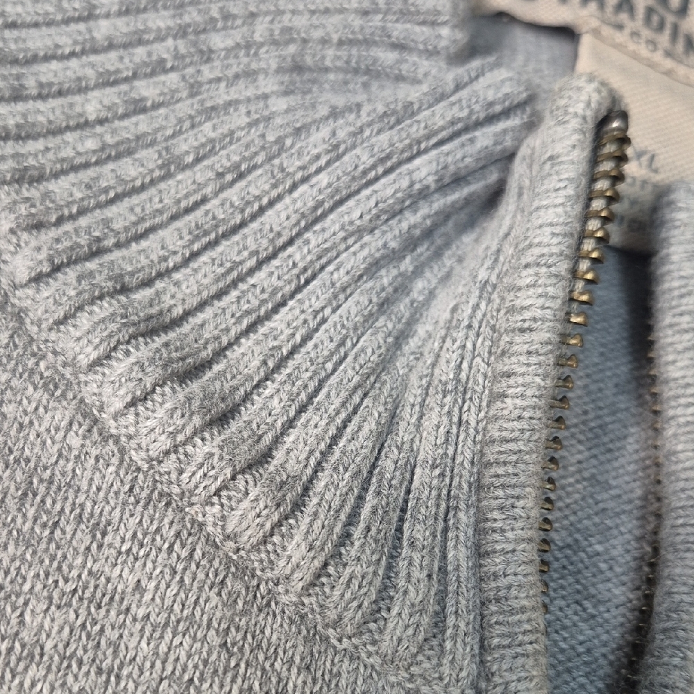 Duluth Trading Co Gray Zip Up Sweater - Picture 9 of 13